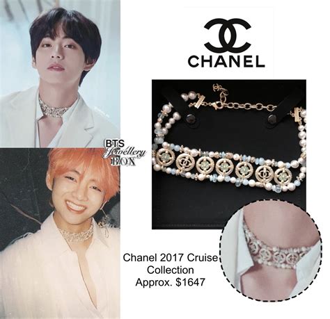 bts chanel jewelry|channel choker BTS.